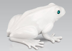 Позолоченная керамическая фигурка Frog от Ahura — символ красоты природы