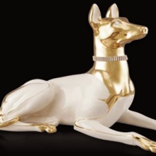 Lying greyhound dog